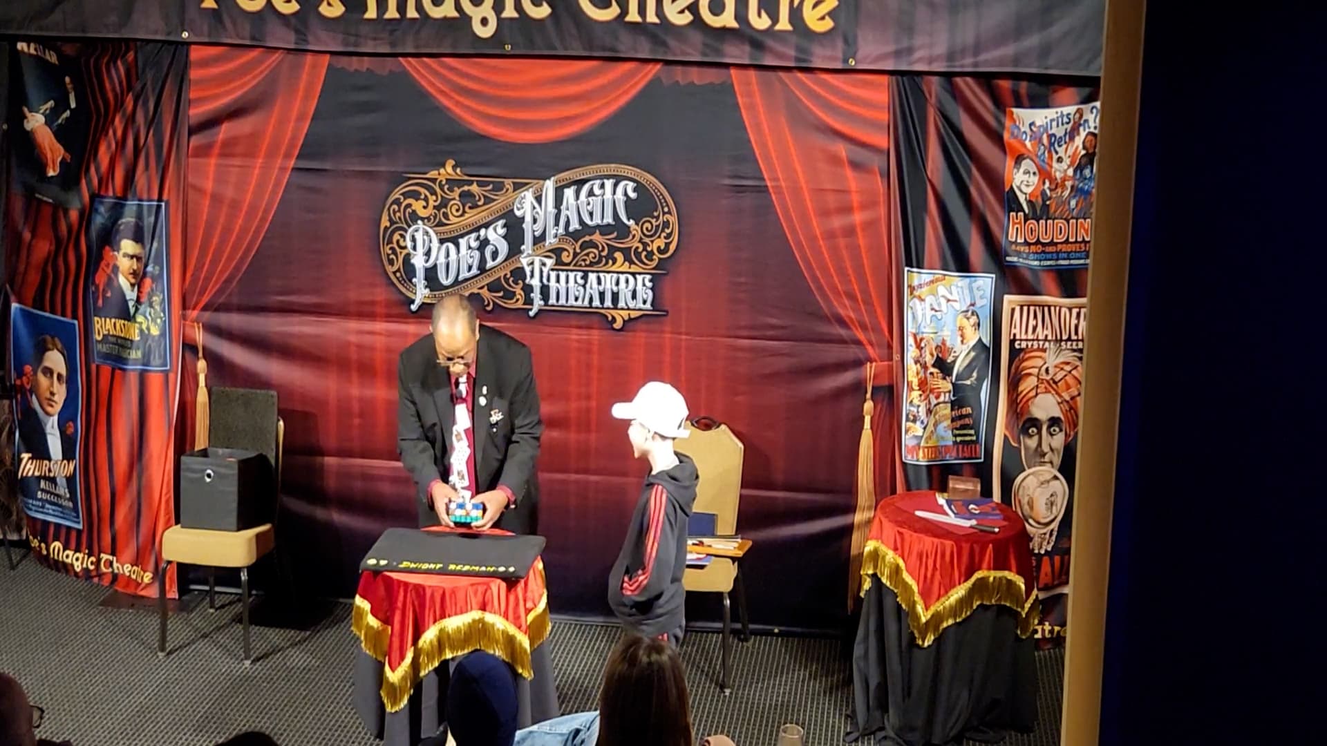 Live Showcase: Performance at Poe's Magic Theater.